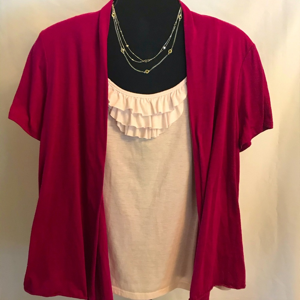 Perception Women Pink & White Top